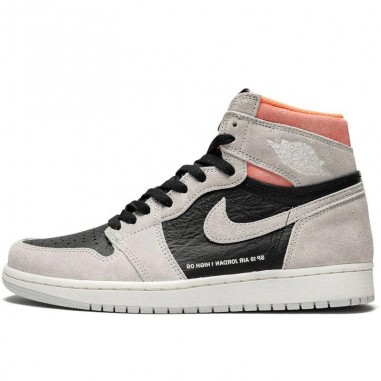 NIKE AIR JORDAN 1 CINZA PRETO E ROSA