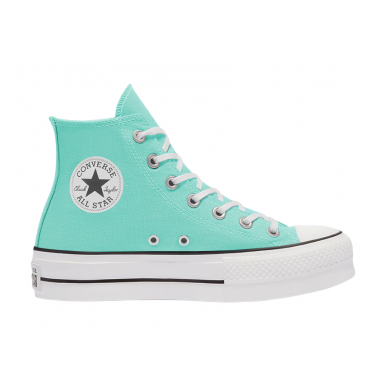 CONVERSE ALL STAR GREEN PIATTAFORMA ALTA