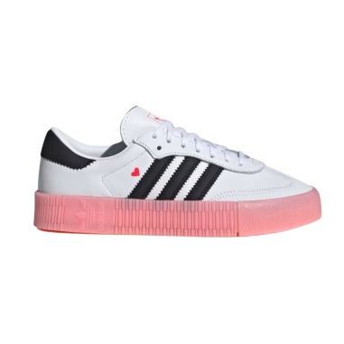 ADIDAS SAMBA Plateau weiß und rosa