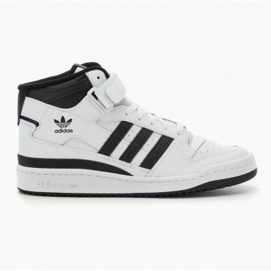 ADIDAS FORUM MID Branco e preto