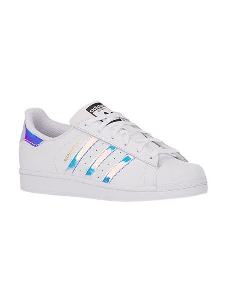 ADIDAS SUPERSTAR BLANCAS/PLATEADAS BRILLANTE