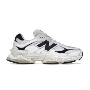 NEW BALANCE 9060 WHITE and BLACK LOGO