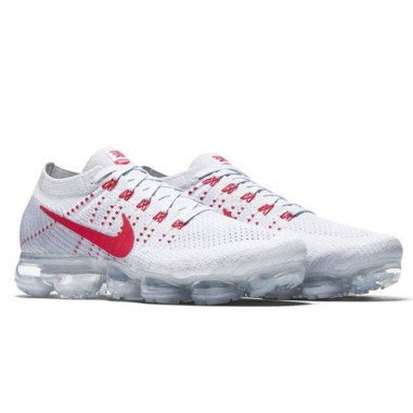 Nike Air VaporMax Flyknit Blancas Rojas