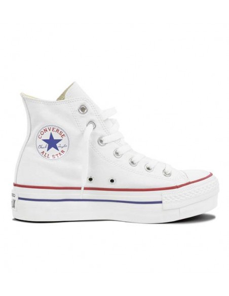 Converse All Star Plataforma Altas Blancas