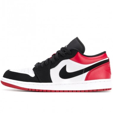 NIKE AIR JORDAN 1 LOW ROSSO NERO E BIANCO