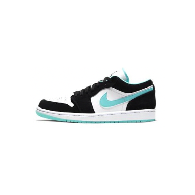 NIKE AIR JORDAN 1 LOW WEISS HELLBLAU UND SCHWARZ